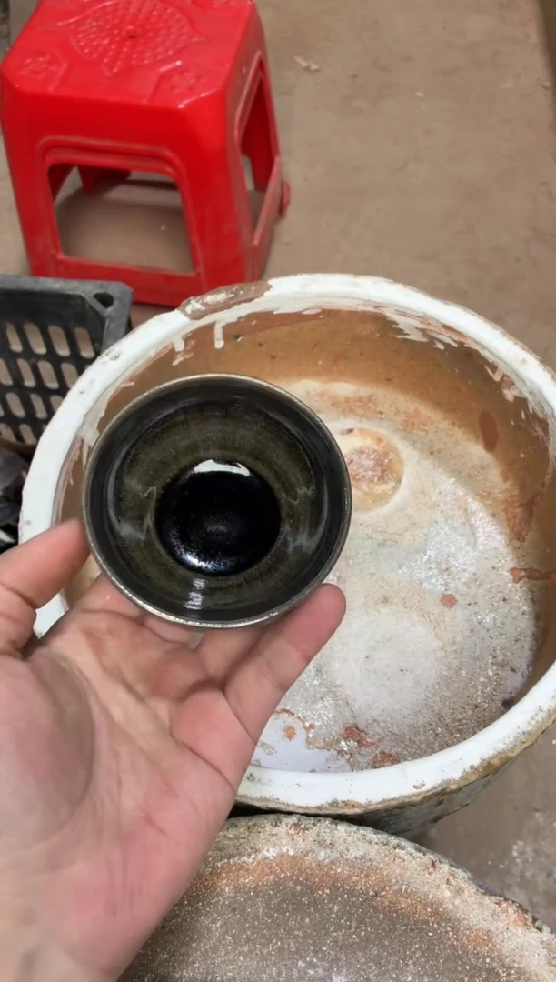 茶盏真柴烧建盏换点柴火