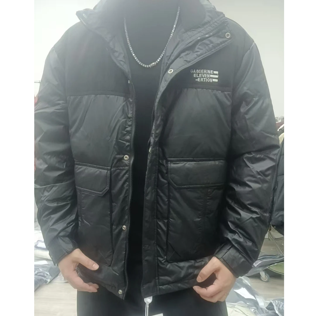 （朱）冬装男士冬季保暖时尚收口袖连帽休闲男装外穿防寒服809