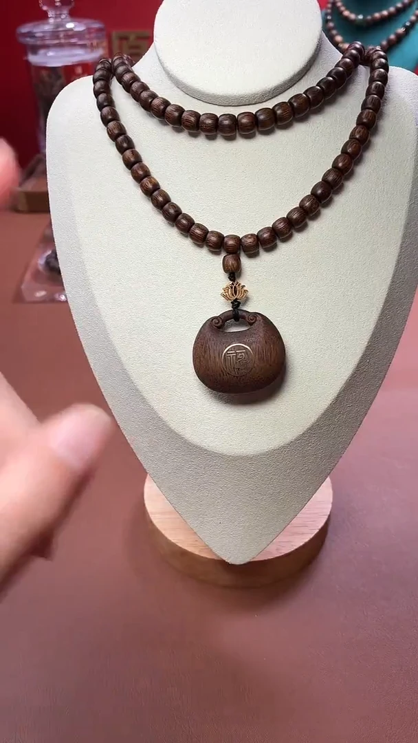 沉香手串【双十一限定款】沉水越南芽庄金丝油黄棋6x6代代有福设计