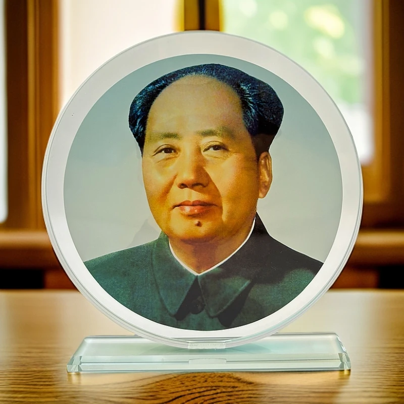 韶兴旺毛主席水晶摆件青年老年高档摆件办公室客厅桌面摆像装饰品