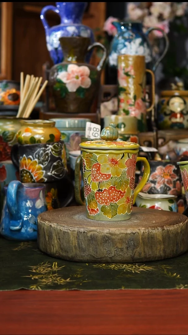 花瓶/杯子/碗109景德镇手工高温釉下彩