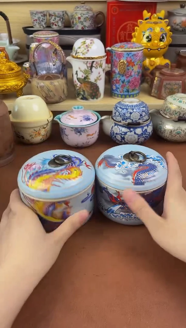 陶瓷茶具摆件旅行套组