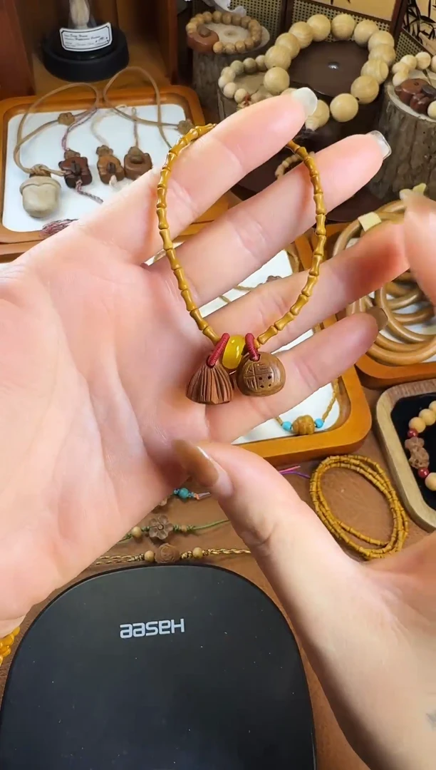 手串桃核竹节单圈福气连连