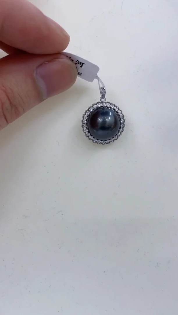 银S925镶嵌颈饰海水珍珠