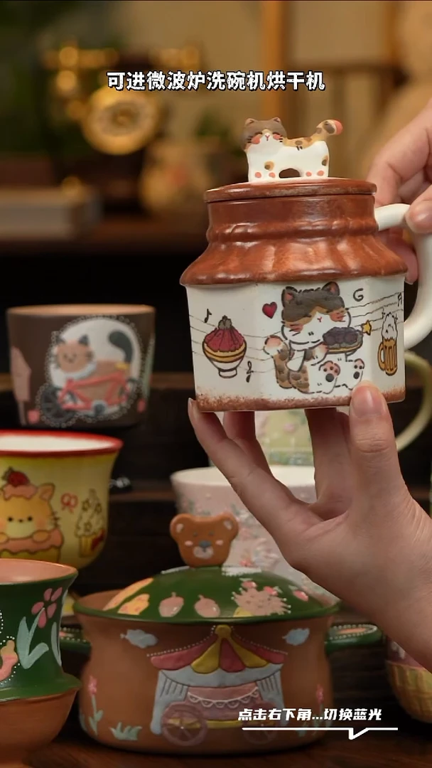 瓷片B758景德镇原创手工陶瓷