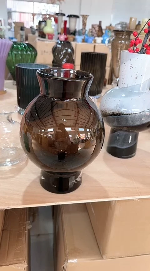 【闪购商品】玻璃黑色大肚