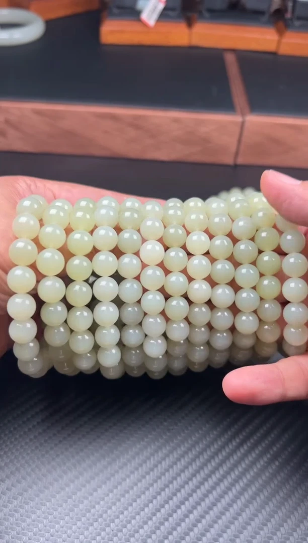 手串未镶嵌和田玉若羌微色差卡10多样性发货拍一发一