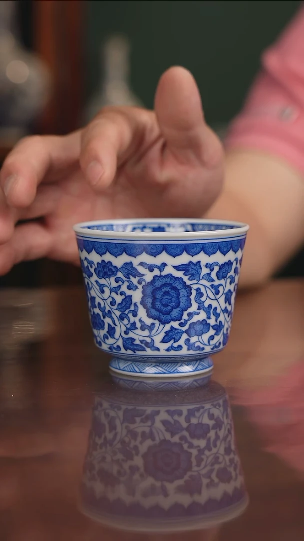 晓月窑缠枝主人杯