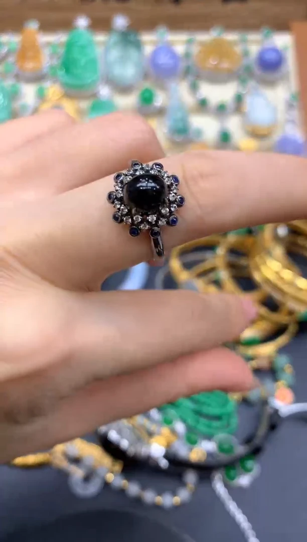 【闪购商品】翡翠戒指18K金镶嵌293 -中国好珍