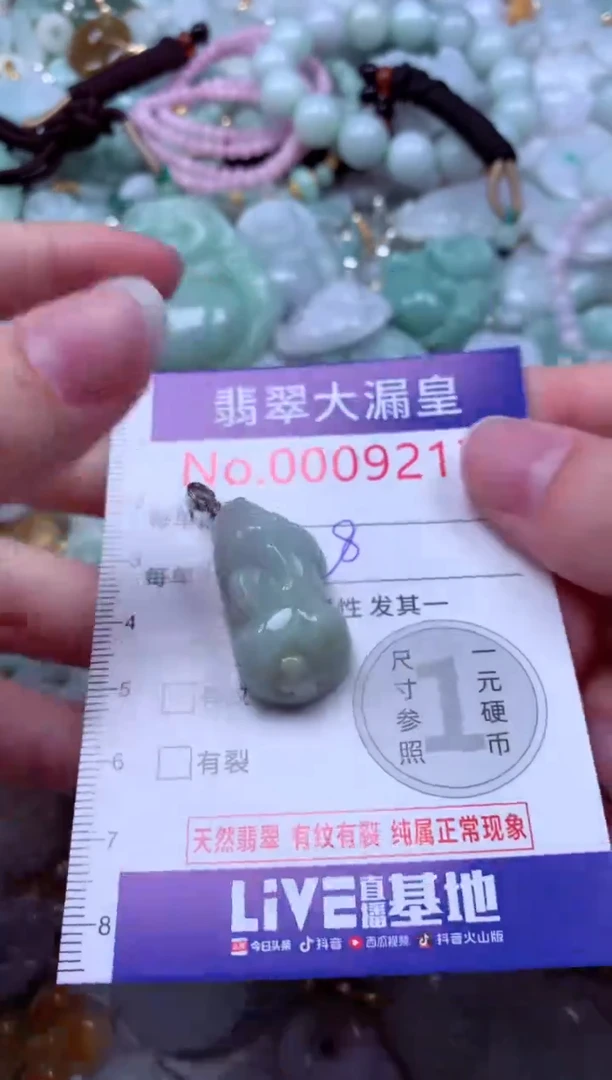 吊坠(不含链)未镶嵌翡翠9217