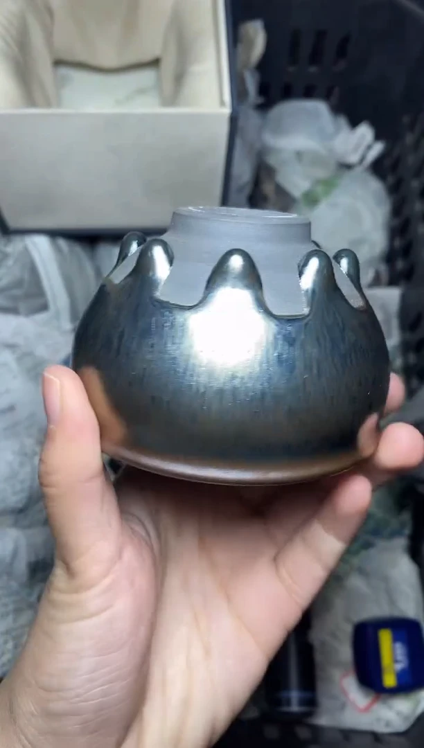 【闪购商品】茶盏八方来财 盏三疯建盏茶器