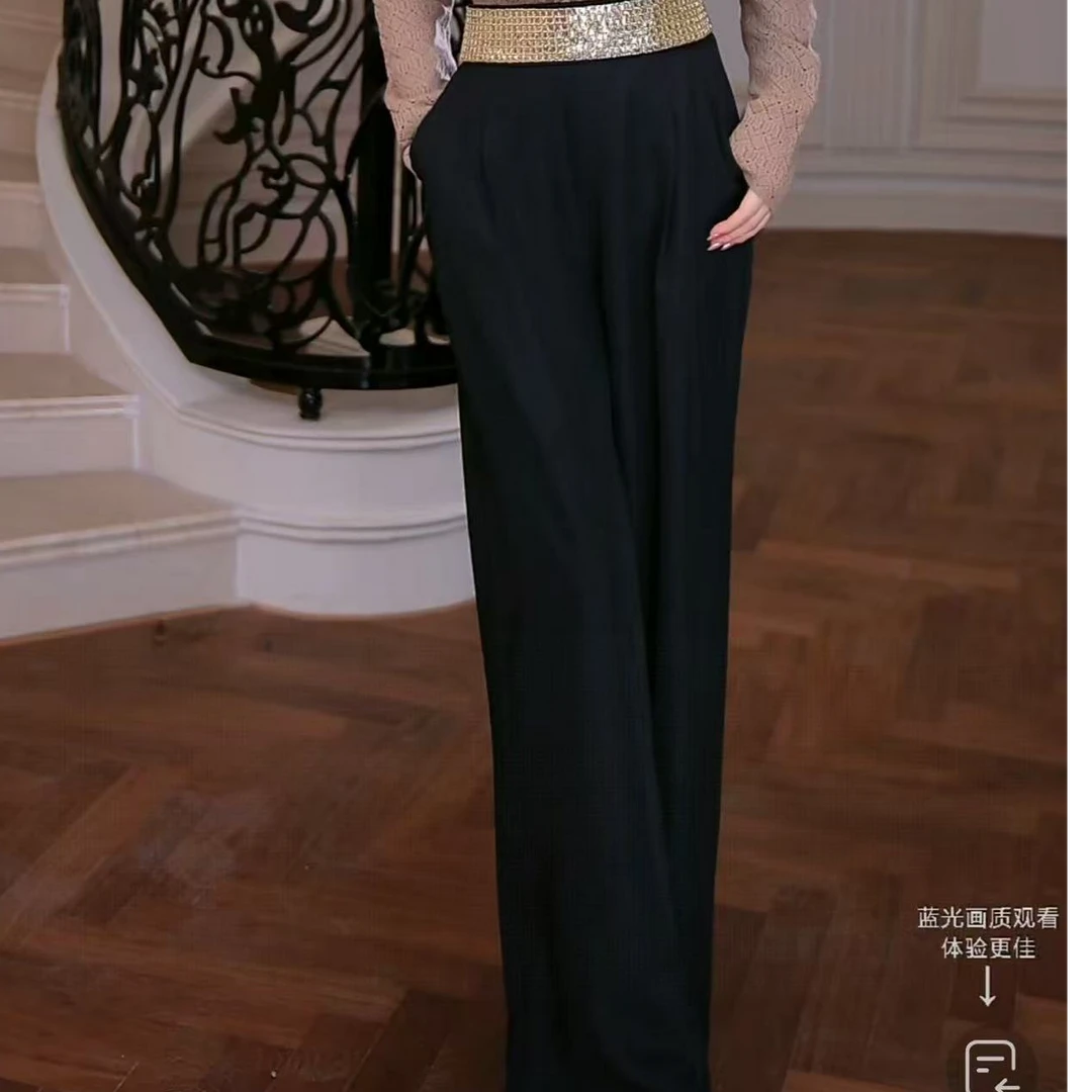 【芙娜妮】秋冬季时尚轻奢洋气百搭裤子女款爆款2025新款F2530281B