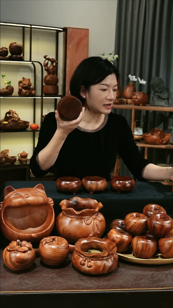 木香樟木MB055-1木墩底座小号随缘发其一