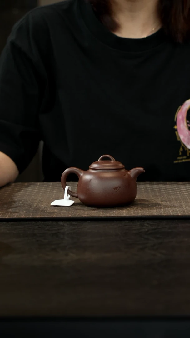 茶壶紫砂老紫泥玉麟秦权180cc