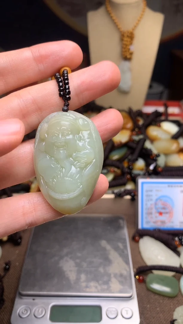 颈饰未镶嵌和田玉新疆料青海料清水和田玉吊坠