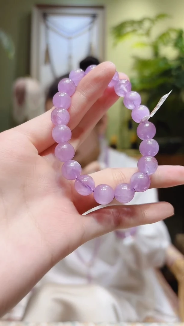 【闪购商品】锂辉石手串未镶嵌10.3紫锂辉手串B7