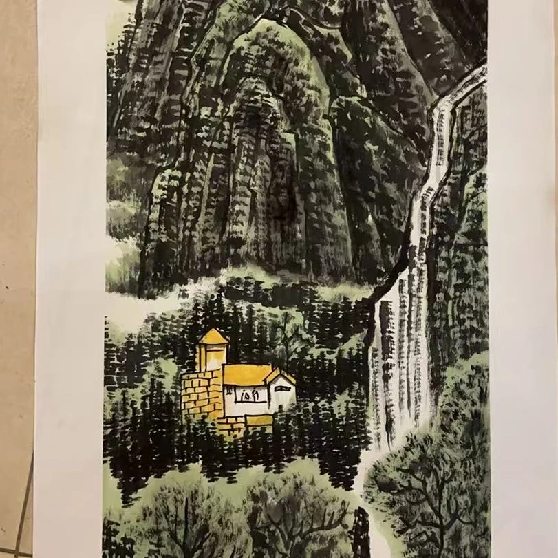 橱窗展示/山艺文化/ 齐子厚老师/宣纸国画/带证书（展示)