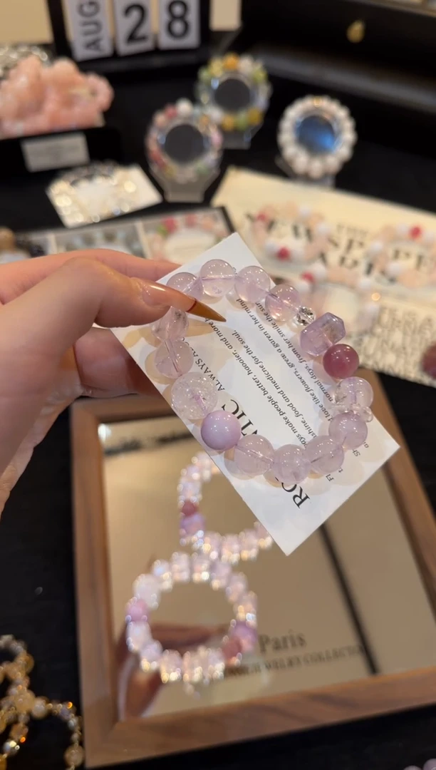 合金手链水晶紫水晶手链x3033