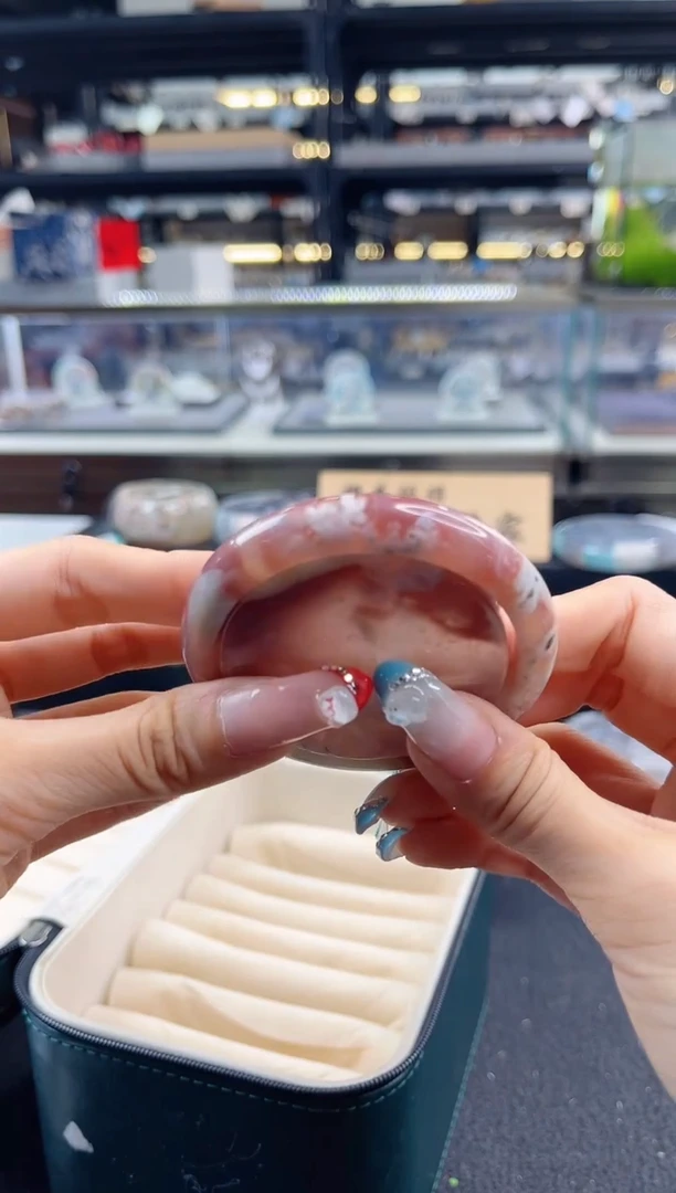 未镶嵌手镯石英质玉54圈口（赠品镯心）s988