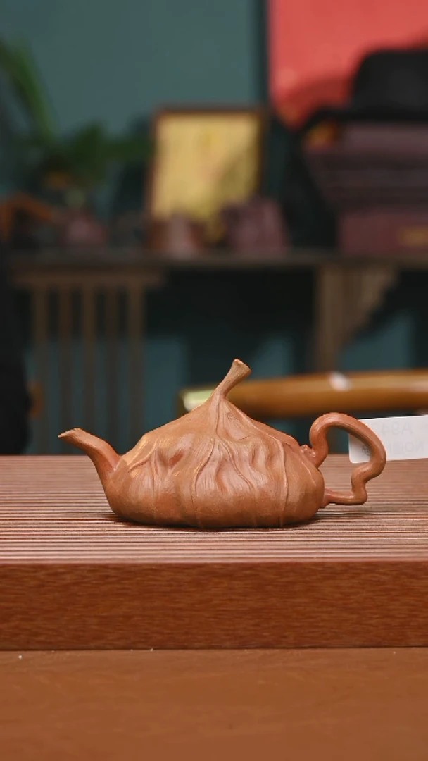 茶壶紫砂鸣**谷精工仿生器荷叶942