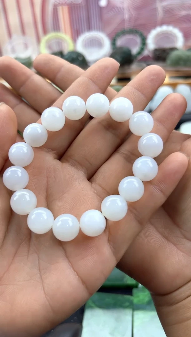 未镶嵌和田玉珠宝半成品手串