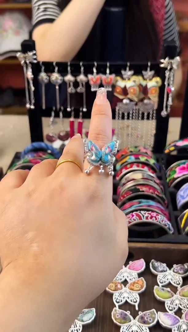 织绣艺枝独绣老绣饰品422