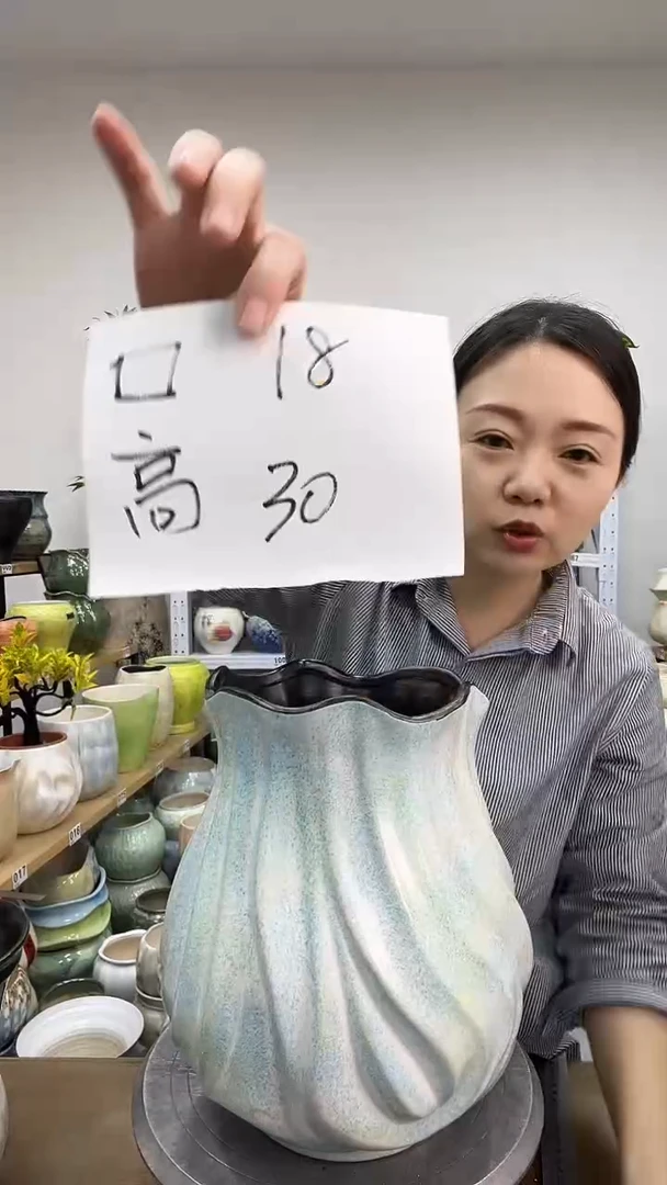 11.23陶瓷花盆直播链接高.   30   口   18