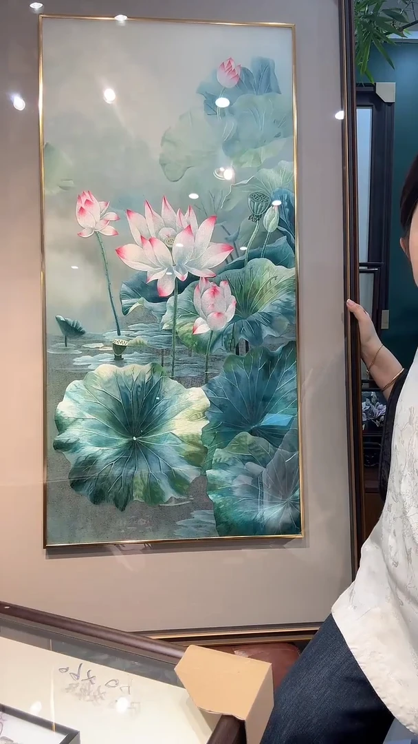 横款非遗苏绣纯手工刺绣装饰画不包邮