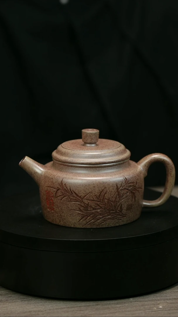 茶壶紫砂@*煌H2181李琴竹刻德中