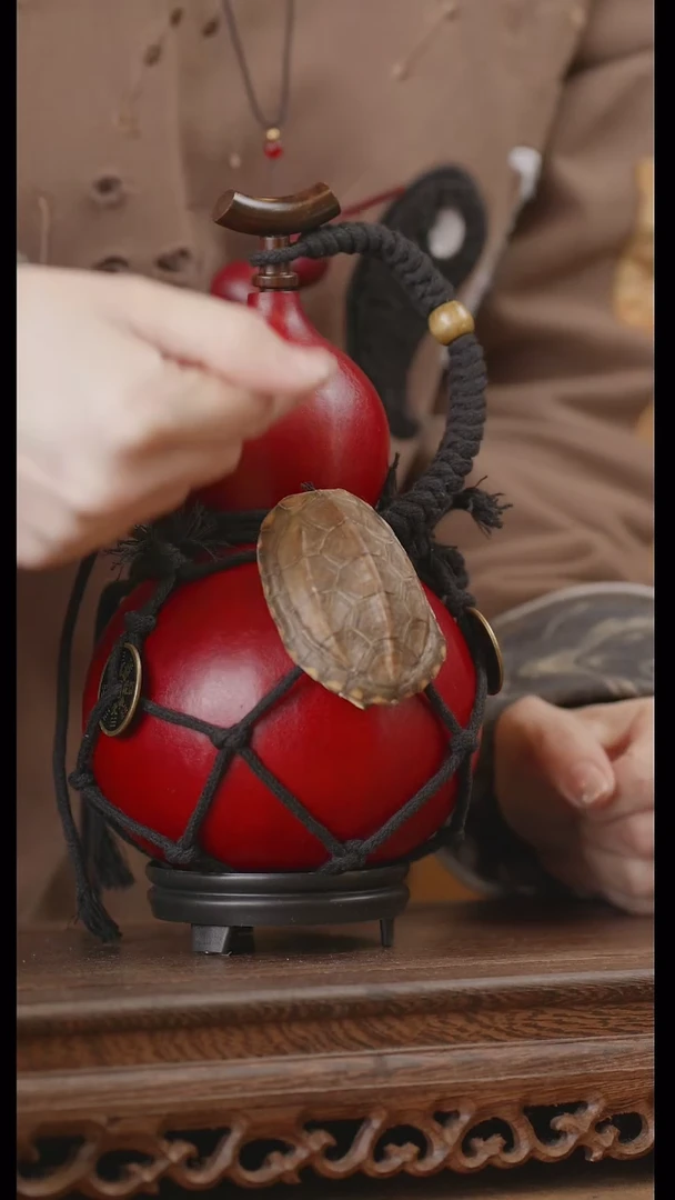 【闪购商品】237号精品天然大漆工艺防渗内胆酒葫芦~