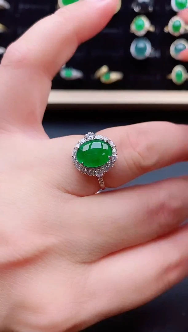 【闪购商品】翡翠戒指银S925镶嵌121212