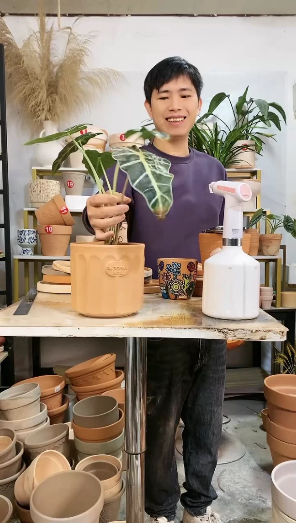 【闪购商品】红陶16*16直筒红陶罗马柱 1盆无托