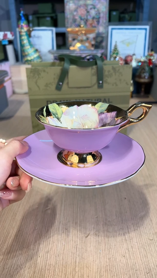 【闪购商品】杯124丹顿紫釉苏珊娜杯碟