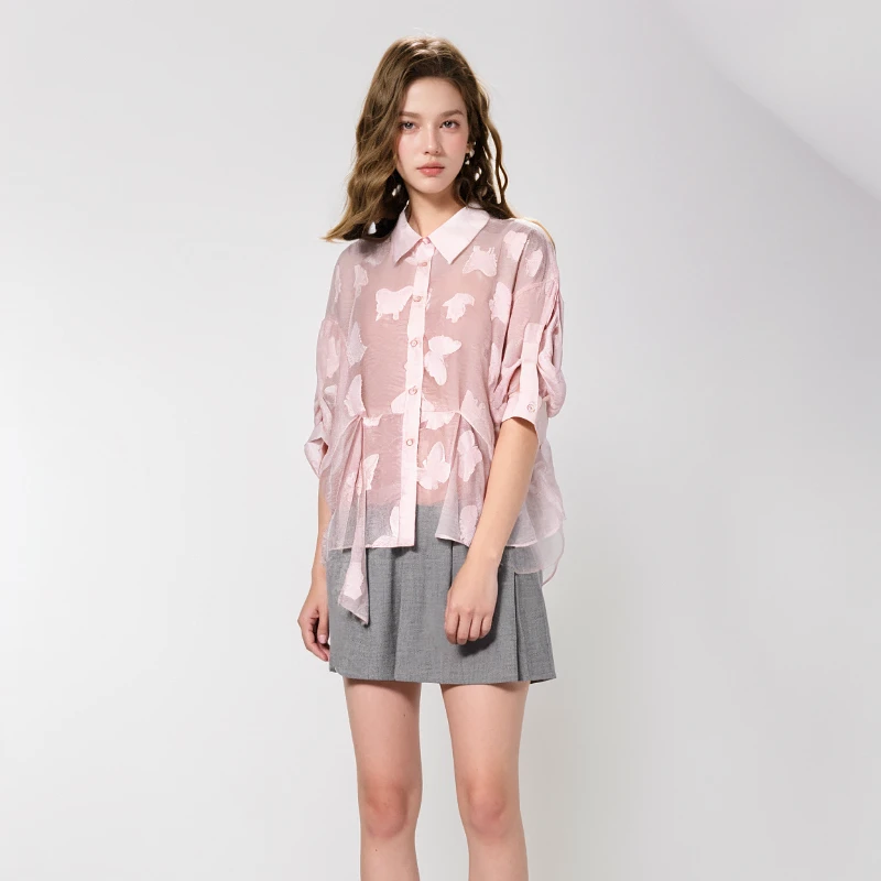 春夏新款时尚中年妈妈气质减龄T恤上衣 赫1009A