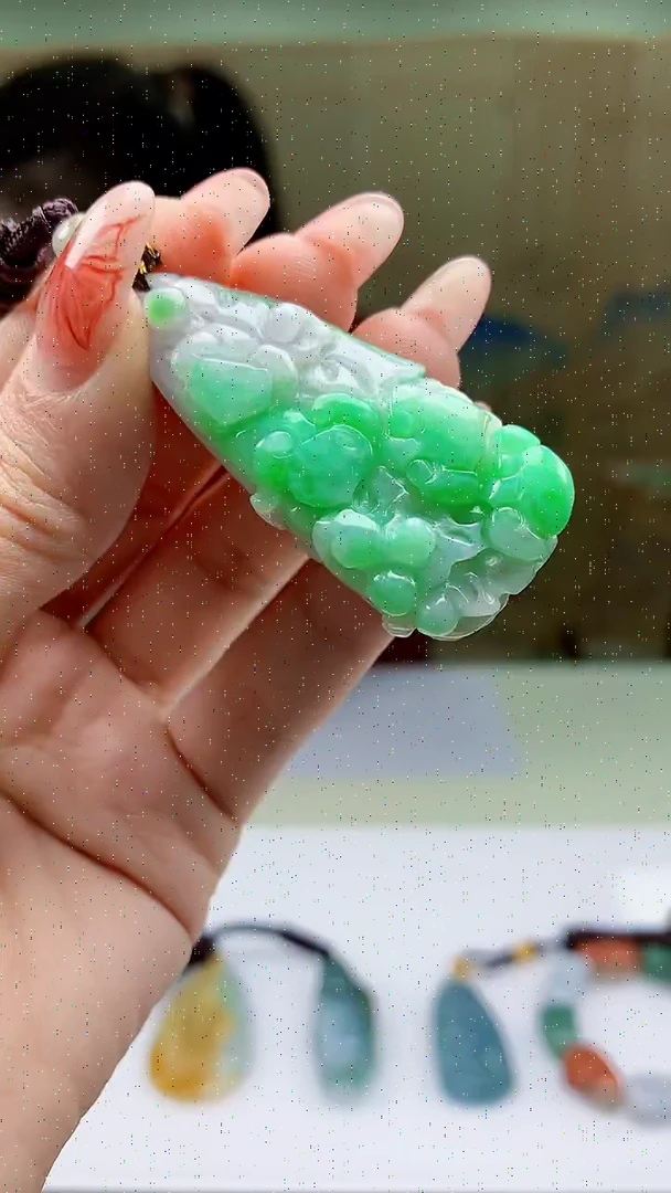 【闪购商品】定制翡翠未镶嵌4902ty-毛货挂件12