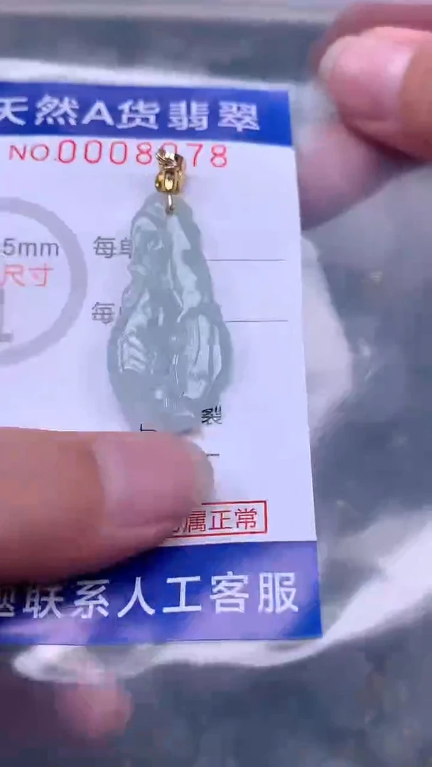 翡翠未镶嵌吊坠(不含链)1