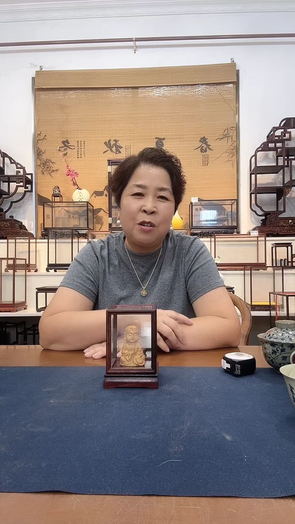 红酸枝木类木头款玻璃罩403