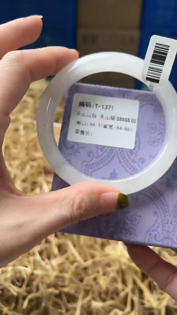 未镶嵌手镯石英质玉T1371