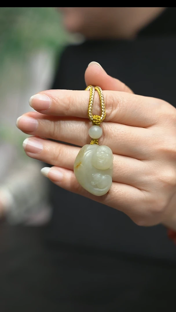 颈饰未镶嵌和田玉18.9克佛公