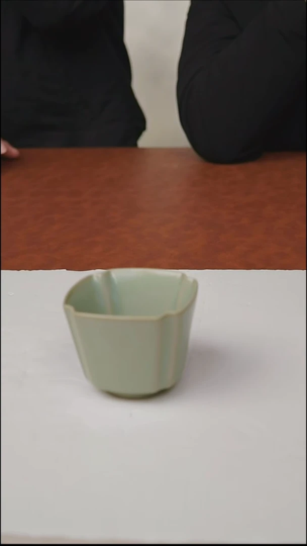 杯子瓷富山严选汝瓷，方口杯