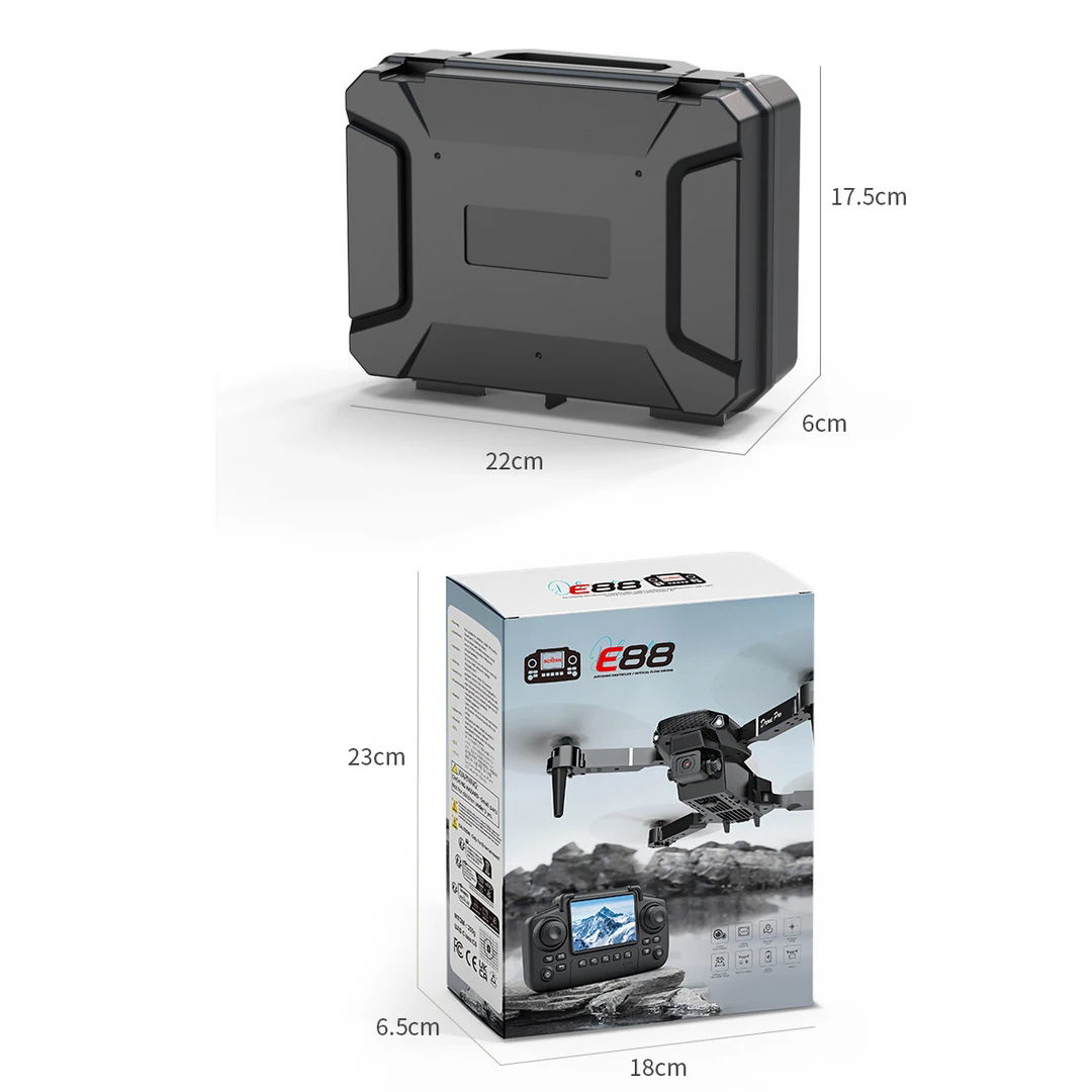 跨境E88GT大屏控无刷电机电调双摄高清飞机飞机自动返航无人机