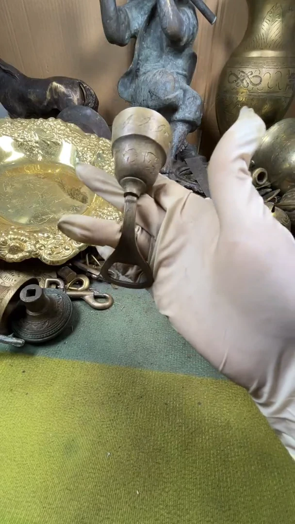 无**心亿锦铜回流铜器摆件12