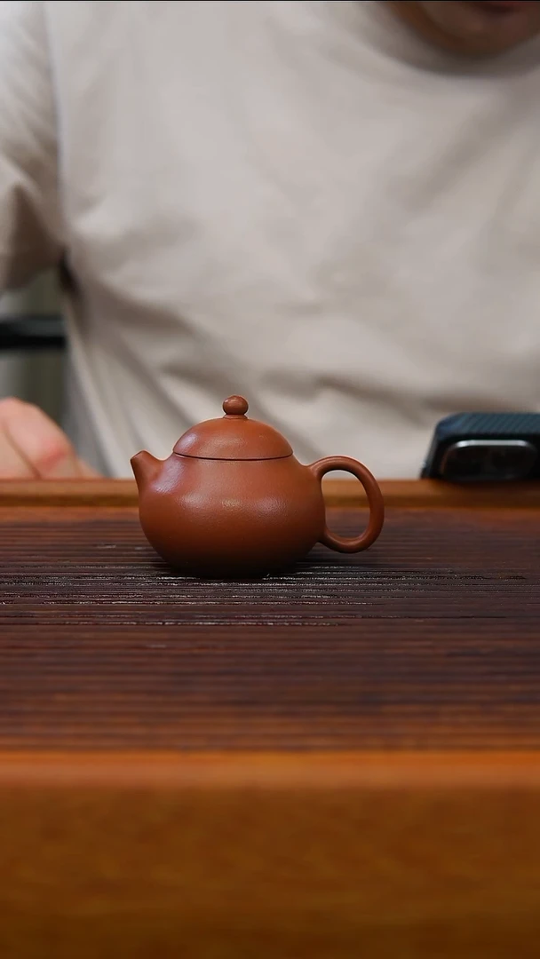茶壶紫砂90年代朱泥手工文旦80cc