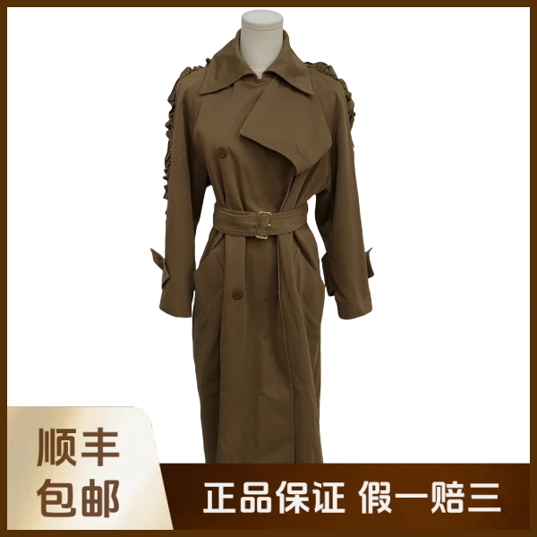 妃鱼/麦丝玛拉/棉/风衣/95新/沐九18