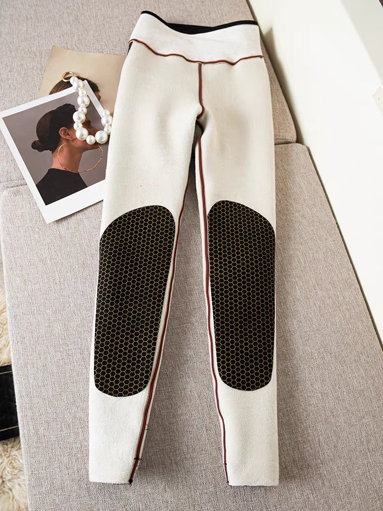 【655黑金羊塑形裤】冬季加绒加厚速暖外穿鲨鱼裤