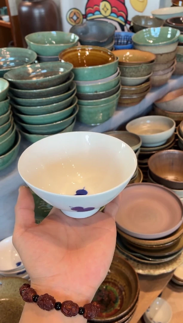 瓷片5寸手绘葫芦斗碗（福利款）