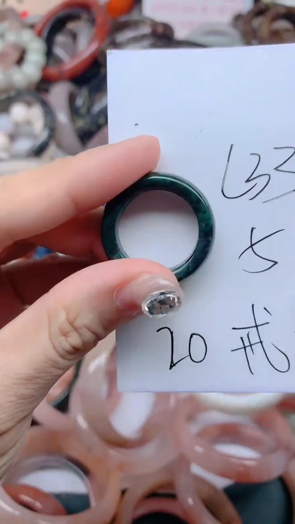 石英质玉手镯未镶嵌L33药王戒指20