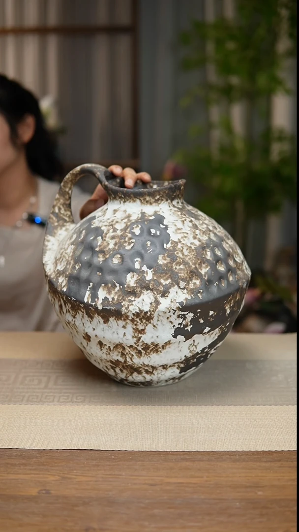 异形花器诧寂黑胖奶壶