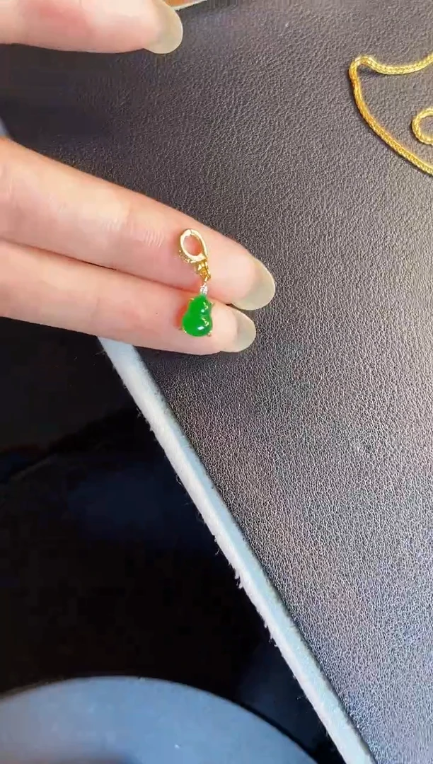 吊坠(不含链)银S925镶嵌翡翠1