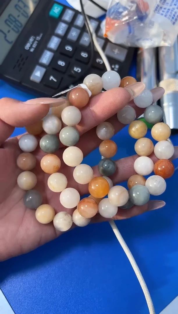 【闪购商品】水晶手串未镶嵌YW1531美拉德兔毛12+多样性发一